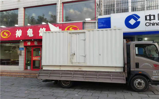 山根镇出租发电机施工案例